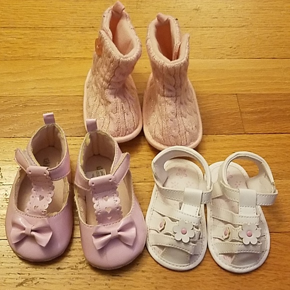Other - 3 for $21. 3 lot baby girl shoes